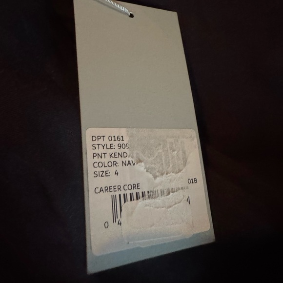 Antonio Melani  linen Kendall  navy career core pants - Picture 7 of 7